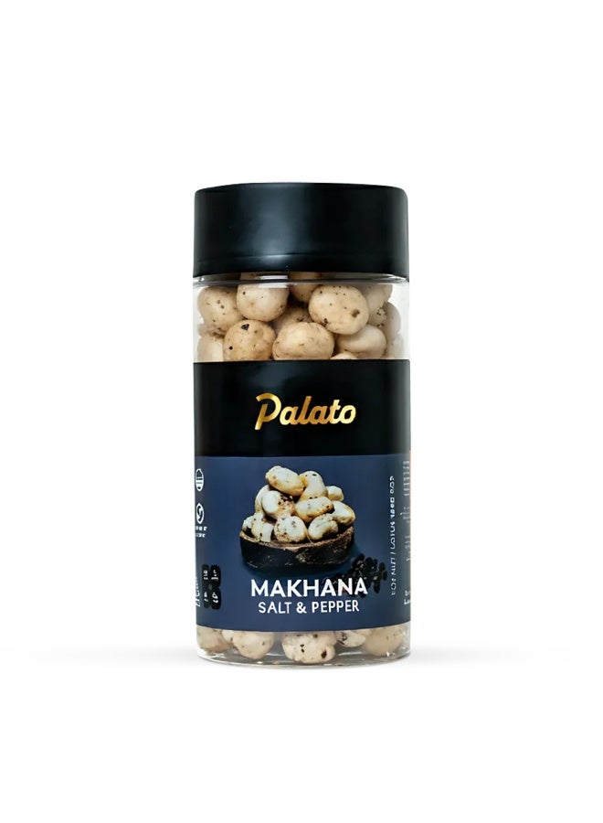 Palato Premium Gourmet Jumbo Size Makhana (Foxnut) Salt & Pepper - Image 1